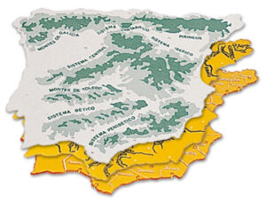 Plantilla liderpapel mapa españa plastico 22×18 cm bolsa de 3 unidades