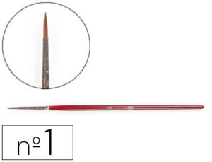 Pinceles acuarela liderpapel nº1 virola cromada pelo engomado