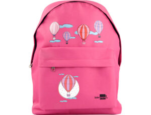 Cartera escolar liderpapel mochila globos color rosa 380x280x120mm