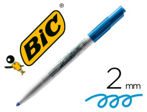 Rotulador bic velleda para pizarra azul punta redonda 1,4 mm