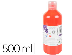 Pintura dedos liderpapel botella de 500 ml rojo