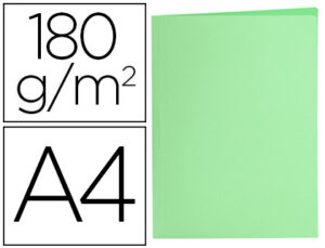 Subcarpeta liderpapel a4 verde pastel 180g/m2