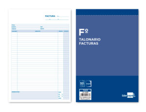 Talonario liderpapel facturas folio original y copia t223 con i.v.a.