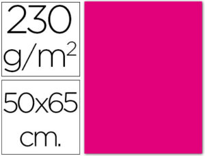 Cartulina fluorescente magenta 50×65 cm 230 gr