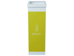 Contenedor papelera reciclaje paperflow con tapa poliestireno para plasticos 60 l 76×36,3×26,3 cm