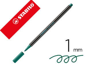 Rotulador stabilo acuarelable pen 68 metalico verde 1 mm