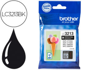 Ink-jet brother lc3213 dcp-j572 / dcp-j772 / dcp-j774 / mfc-j890 / mfc-j895 negro 400 pag