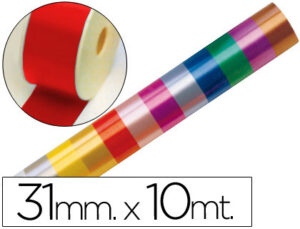 Cinta fantasia 10 mt x 31 mm rojo