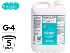 Gel hidroalcoholico higienizante bacterigel g5 virucida bactericida fungiciday levuricida garrafa 5 litros