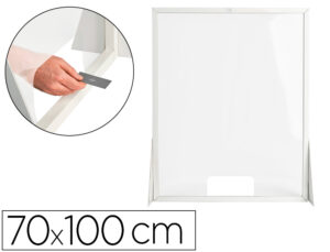 Pantalla de proteccion q-connect carton formato vertical 70×100 cm