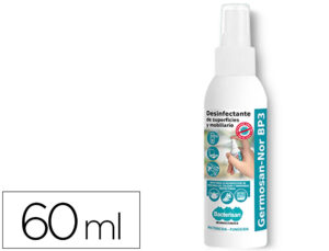 Limpiador higienizante desinfectante germosan bp3 para superficies y mobiliario bote pulverizador 60 ml