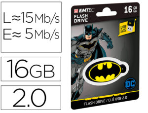 Memoria usb emtec flash 16 gb usb 2.0 collector batman