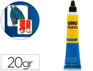 Pegamento uhu especial textil tubo 20 gr en blister