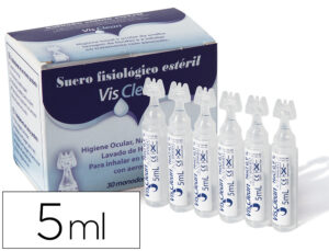 Suero fisiologico esteril visclean monodosis 5 ml caja de 30 unidades