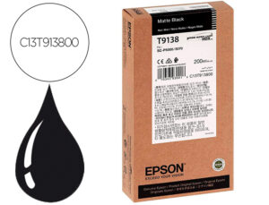 Ink-jet epson t9138 matte negro ink 200ml