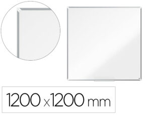 Pizarra blanca nobo premium plus melamina 1200×1200 mm