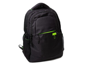 Mochila para portatil q-connect 15,6″ negra con asa 2 bolsillos exteriores 320x430x140 mm”