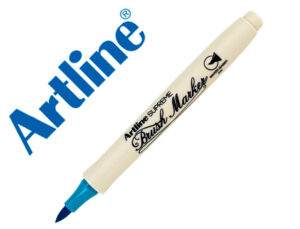 Rotulador artline supreme brush epfs pintura base de agua punta tipo pincel trazo fino turquesa