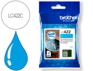 Ink-jet brother lc-422c cyan mfc-j5340dw / mfc-j5740dw / mfc-j6540dw / mfc-j6940dw 550 paginas