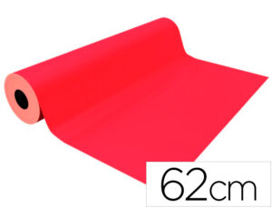 Papel de regalo basika metalizado rojo bobina ancho 62 cm longitud 80 m