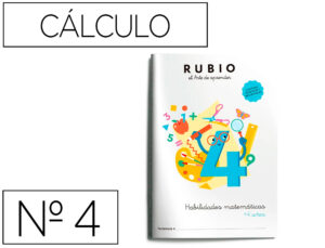 Cuaderno rubio habilidades matematicas + 4 años