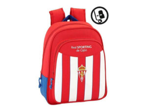 Cartera escolar safta real sporting de gijon mochila infantil adaptable a carro 270x330x100 mm