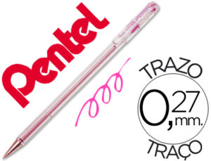 Boligrafo pentel bk-77 p rosa