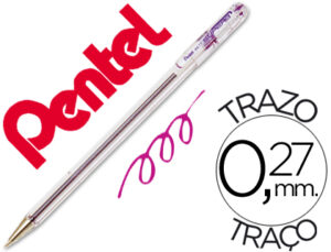 Boligrafo pentel bk-77 v violeta