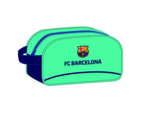 Cartera escolar safta f.c. barcelona 3 equipacion 19/20 neceser 1 asa adaptable a carro 260x150x120 mm