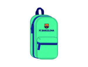 Plumier escolar safta f.c. barcelona 3 equipacion 19/20 mochila con 4 portatodos vacios 120x50x230