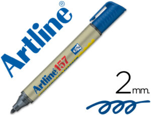 Rotulador artline pizarra ek-157 azul punta redonda 2 mm