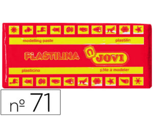 Plastilina jovi 71 rojo -unidad -tamaño mediano