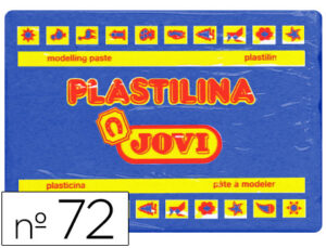 Plastilina jovi 72 azul oscuro -unidad -tamaño grande