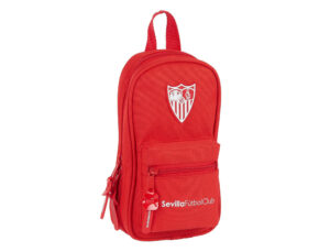 Plumier escolar safta sevilla f.c. corporativa mochila con 4 portatodos vacios 120x50x230 mm