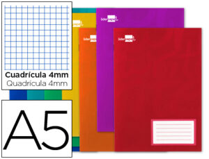 Libreta liderpapel smart a5 16 hojas 60g/m2cuadro 4mm con margen