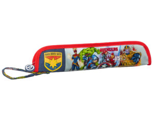 Bolso escolar safta portatodo avengers “heroes vs thanos”” portaflauta 370x20x80 mm”