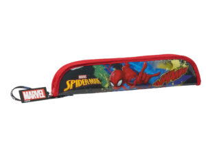 Bolso escolar safta portatodo spider-man “go hero”” portaflauta 370x20x80 mm”