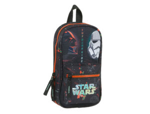 Plumier escolar safta star wars “the dark side”” mochila con 4 portatodos vacios 120x50x230 mm”