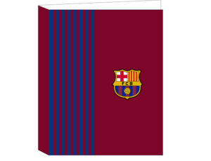 Carpeta safta folio carton 4 anillas mixtas f.c. barcelona 1 equipacion 21/22