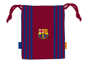 Cartera escolar safta f.c. barcelona 1 equipacion 21/22 saquito merienda 200×250 mm