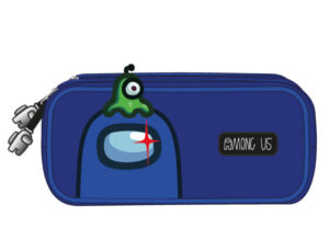 Bolso escolar safta portatodo doble among us azul 220x70x100 mm