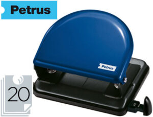 Taladrador petrus 52 azul -capacidad 20 hojas