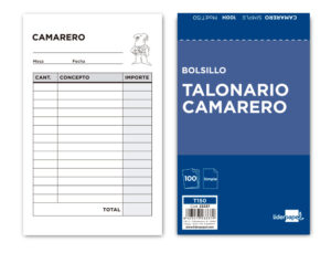 Talonario liderpapel camarero bolsillo original t150