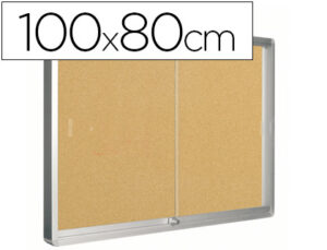 Vitrina de anuncios q-connect marco de aluminio 800 x 1000mm