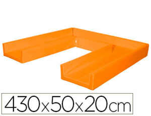 Circuito modular de gateo sumo didactic 430x50x20 cm naranja