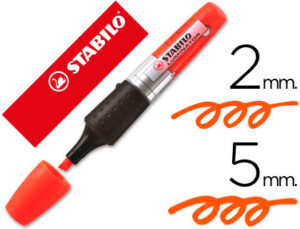 Rotulador stabilo boss luminator naranja tinta liquida