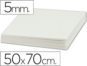 Carton pluma liderpapel blanco doble cara 50x70cm espesor 5mm