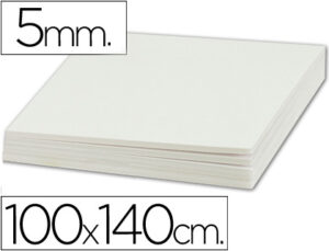 Carton pluma liderpapel blanco doble cara 100x140cm espesor 5mm