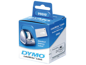 Etiqueta adhesiva dymo 99010 -tamaño 89×28 mm para impresora 400 130 etiquetas uso direcciones caja de 2