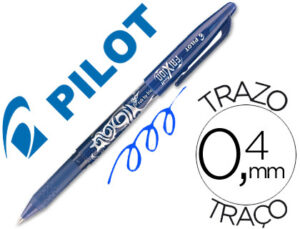 Boligrafo pilot frixion borrable azul